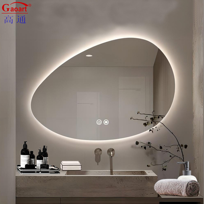 Baño inteligente Espejo de ducha de vidrio estilo Morden Iluminación de vestimenta Decoración de paredes