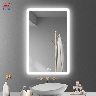 Modern Hello Kitty ducha sin niebla maquillaje inteligente Espejo portátil de pared con espejo de luz led
