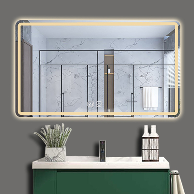 Diseño moderno tamaño personalizado Baño LED luz de pared espejo para decoración de la casa de habitación completa