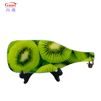 Tabla de corte de vidrio templado cuadrada de color inquebrantable para la rebanada de queso