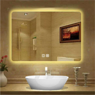Diseño moderno tamaño personalizado Baño LED luz de pared espejo para decoración de la casa de habitación completa