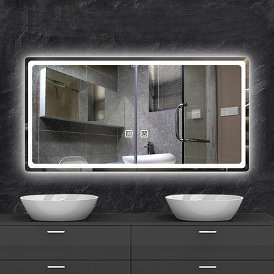 Diseño moderno tamaño personalizado Baño LED luz de pared espejo para decoración de la casa de habitación completa