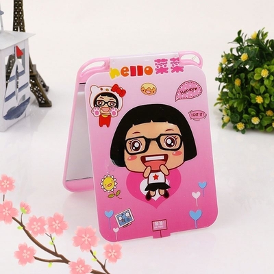 Maquillaje personalizado Pequeño espejo de maquillaje lindo para los amantes del diseño popular y el diseño elegante