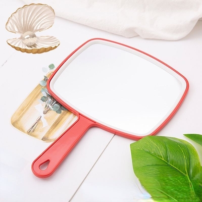 Maquillaje de moda mini vanidad vestidor maquillaje cuadrado pequeño espejo pequeño espejo con logotipo