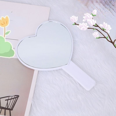 Compacto círculo cosmético maquillaje pequeño estilo de diseño espejo de moda plástico espejo de vidrio