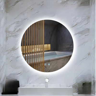 Smart Touch Screen Espejo LED para el día a día en la decoración del baño y la decoración del hogar moderno