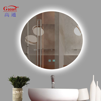 Luz de espejo de baño LED inteligente con retroiluminación de vidrio para el día a día en salón pequeño o dormitorio