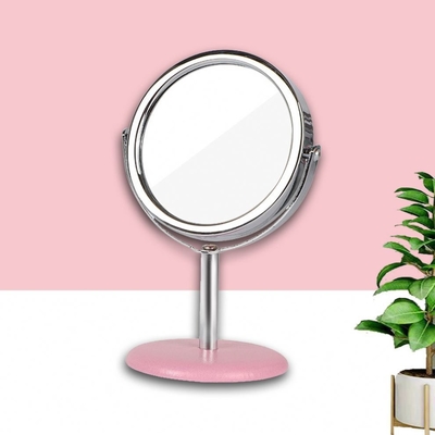 Espejo cosmético pequeño de bolsillo redondo portátil de decoración de la casa con embalaje personalizado y logotipo