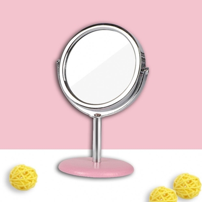 Espejo cosmético pequeño de bolsillo redondo portátil de decoración de la casa con embalaje personalizado y logotipo