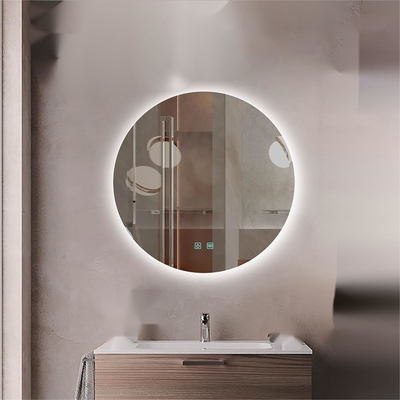 Smart Touch Screen LED Espejo de baño para hoteles tamaño personalizado Espejo de decoración con bevelete