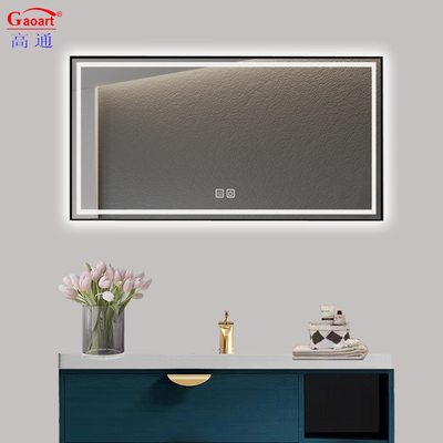 Baño sin marco luz de espejo LED para hotel salón decoración de la casa pantalla táctil inteligente