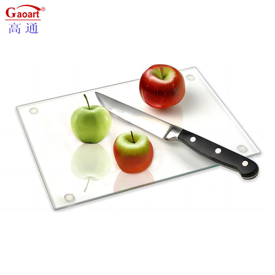 Tabla de corte de vidrio templado ideal para uso diario en cafeterías y restaurantes