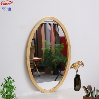 Espejo moderno de estilo con marco de madera para decoración rústica de longitud completa