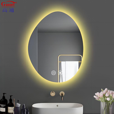 Espejo de baño inteligente de cristal iluminado resistente al agua con LED para decoración de la casa