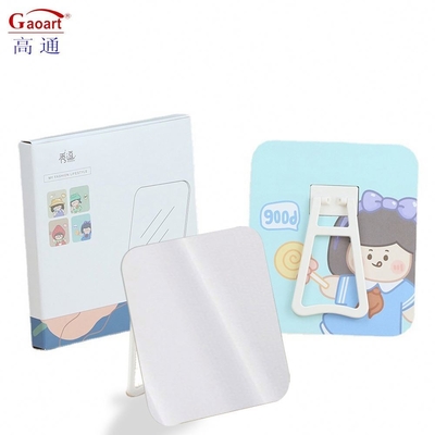 Todos los días diseño de bolsillo ajustable mini mesa cosmética con espejo redondo de maquillaje personalizado