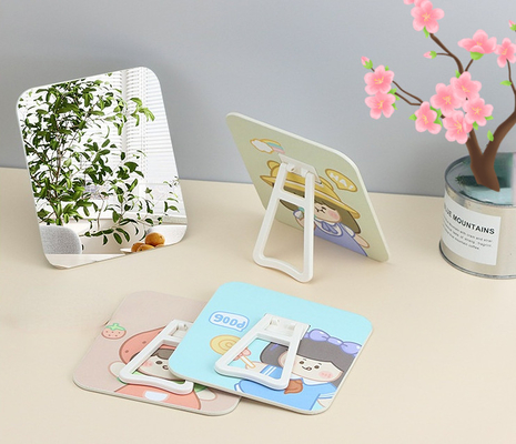 Todos los días diseño de bolsillo ajustable mini mesa cosmética con espejo redondo de maquillaje personalizado