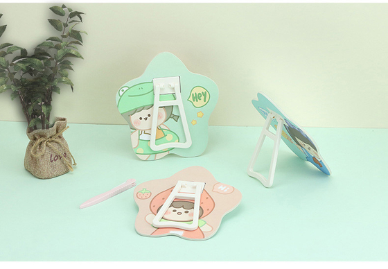 Todos los días diseño de bolsillo ajustable mini mesa cosmética con espejo redondo de maquillaje personalizado