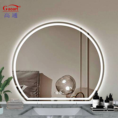 Tamaño personalizado Vidrio inteligente LED Salón pantalla táctil Espejo de baño para luz de pared LED