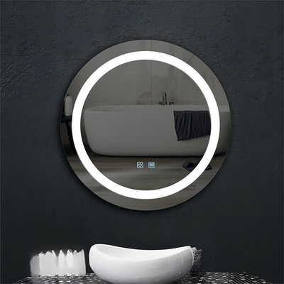 Espejo de vidrio de diseño moderno Baño retroiluminado Smart LED Touch Screen Espejo de maquillaje
