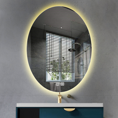 Luz de LED toque de luz redonda con biselado Smart Salon maquillaje de vanidad Baño Espejo de pared