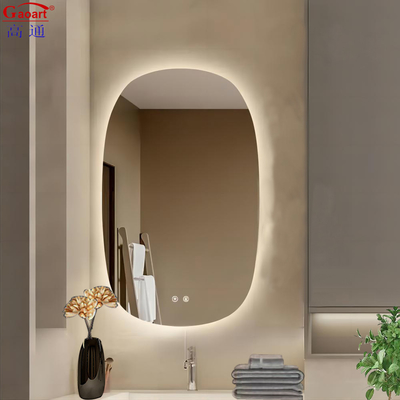 Decoración de baño estilo de diseño moderno Espejo de vanidad LED sin marco con función sin niebla