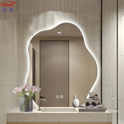 Diseño moderno Iluminado Infinity LED redondo Espejo de luz para Smart Fitness Baño