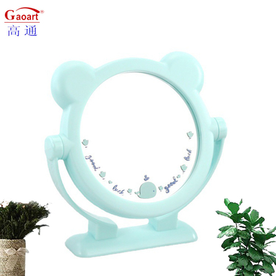 Espejo de maquillaje de mesa de vanidad moderno compacto con diseño lindo y material de vidrio 100 pcs