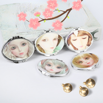 Mini escritorio compacto maquillaje cosmético vestimenta de vanidad de pie maquillaje portátil espejo