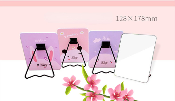 Portable Morden estilo cosmético mesa de escritorio maquillaje de pie de viaje lindo maquillaje maquillaje pequeño espejo de escritorio