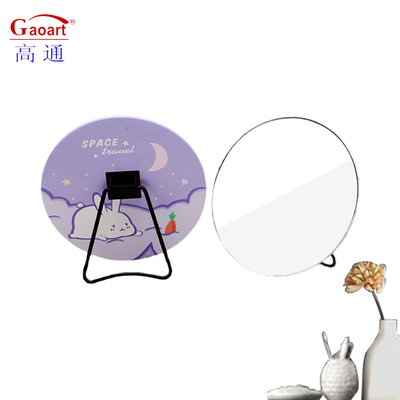 Portable Morden estilo cosmético mesa de escritorio maquillaje de pie de viaje lindo maquillaje maquillaje pequeño espejo de escritorio