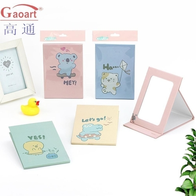 Logotipo extra Vanidad Viajes Cosméticos En forma de corazón Espejo de maquillaje con papel recubierto