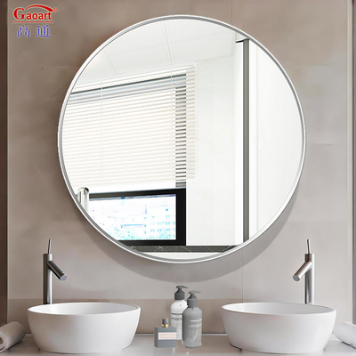 Baño pequeño Decoración Dormitorio dorado Espejo de marco metálico con marco de aleación de aluminio