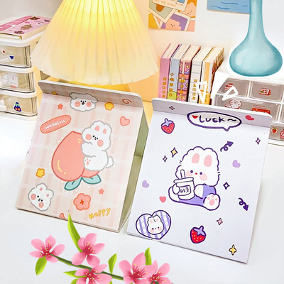 Extra LOGO Sí Cute Espejo de maquillaje plegable en forma de corazón para viajes y cosméticos