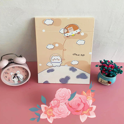 Papel revestido y espejo de vidrio La combinación ideal para un lindo espejo plegable de maquillaje
