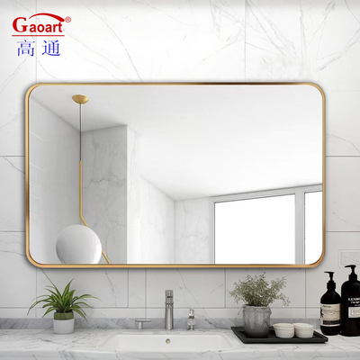 Rondo Negro de hierro oro moderno Art colgante baño pegatina espejo para el hogar de la tienda de vinos