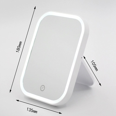 Prepárate en cualquier momento en cualquier lugar con este conveniente espejo de luz cosmética de viaje