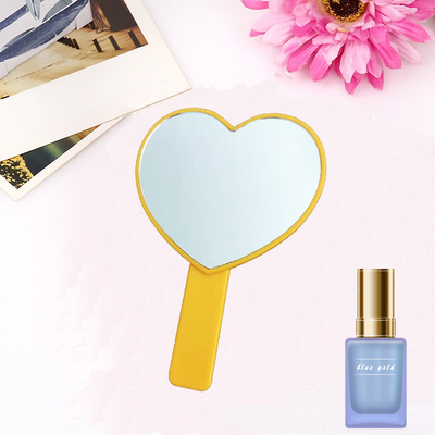 Todos los días Cosméticos Viajes Bonitos Maquillaje Vanidad Bolsillo Grande Pequeño Maquillaje Portátil Personalizado Mini Espejo Portátil Con Mano