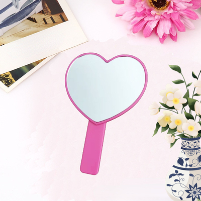 Todos los días Cosméticos Viajes Bonitos Maquillaje Vanidad Bolsillo Grande Pequeño Maquillaje Portátil Personalizado Mini Espejo Portátil Con Mano
