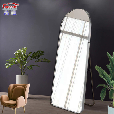 Estilo de diseño contemporáneo Baño Vestido de pared Corpo completo Largo Salón Espejo de soporte grande