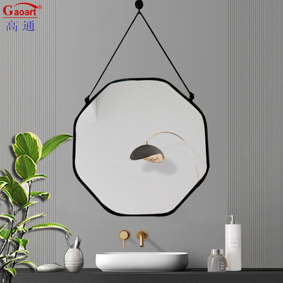 Espejo de marco de plástico Art Deco para la decoración del baño y todos los días