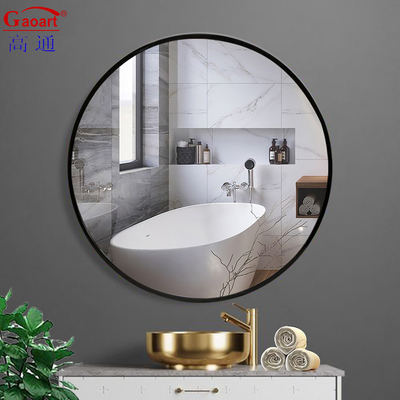 Casa Tienda de vinos Vintage Baño antiguo Baño redondo Decoración de la casa Espejo de marco de plástico