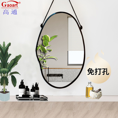 Espejo de pared estilo de cordel antiguo marco de plástico vintage para decoración de baños y baños