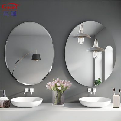 Espejo de maquillaje sin bordes de 3 mm 4 mm 5 mm 6 mm / reflector de pared sin marco con estilo de diseño impermeable