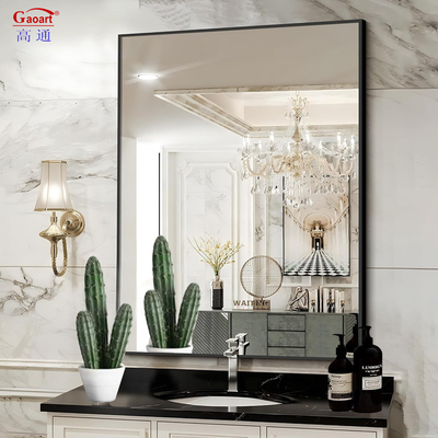 Elegante espejo enmarcado para decoración de interiores Opciones personalizables
