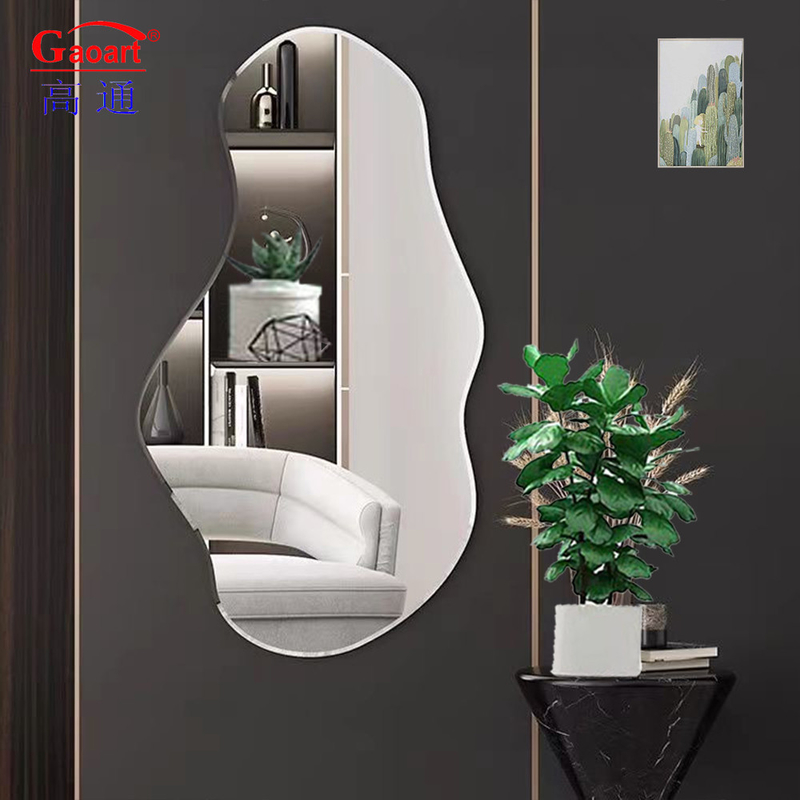 50cm de oro Espejo de pegatinas mágicas para todos los días Decoración de pared de baño en casa completa