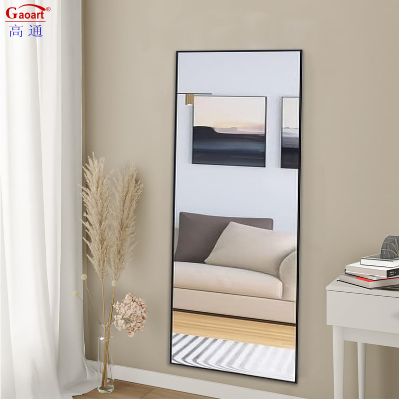 Muebles de salón compactos espejo de plata de lujo para el baño entrada en el camerino