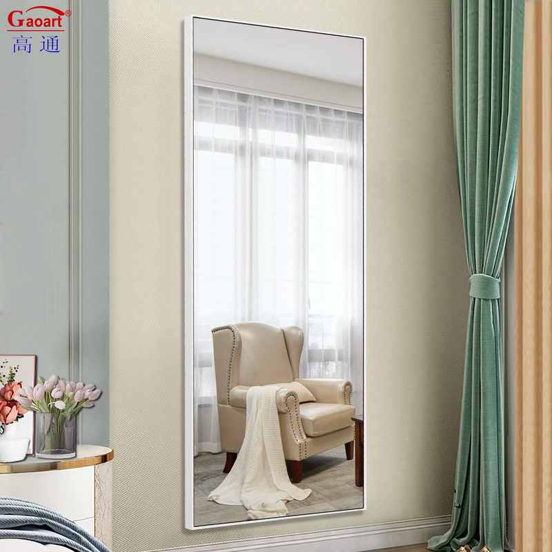 Espejo de vidrio de estilo europeo vestimenta de larga duración sala de baño elegante entrada decoración del hotel