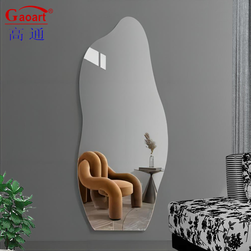 Espejo de oro moderno e inquebrantable para la decoración del hogar Sala de estar Baño Dormitorio