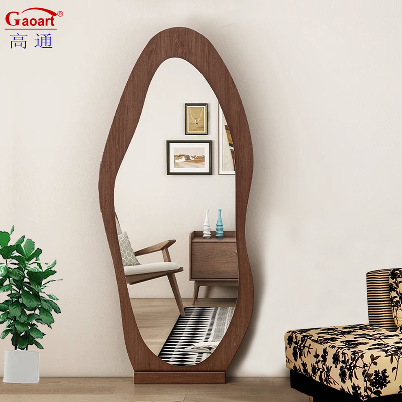 Estilo de diseño contemporáneo Espejo de entrada de vestidor de plata para decoración del hogar de lujo