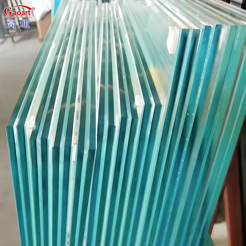 Vidrio liso 4 6 mm Puerta corredera templada muestras de vidrio transparente con agujero